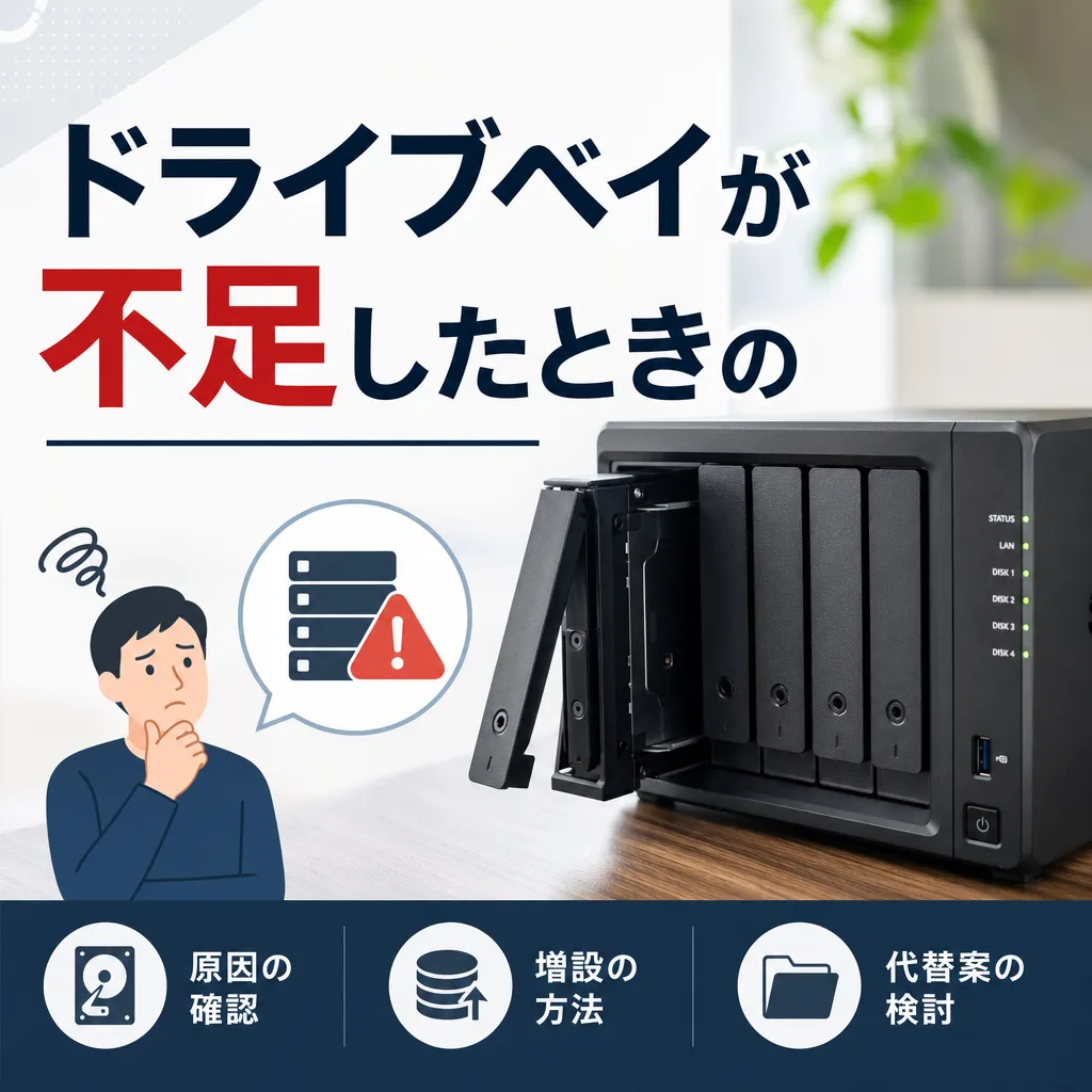 ドライブベイが不足したときの
