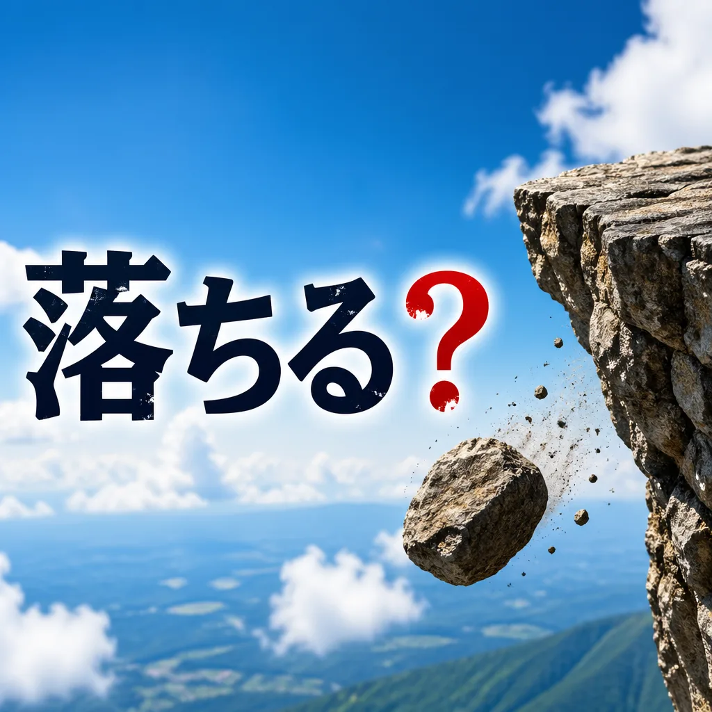 落ちる？