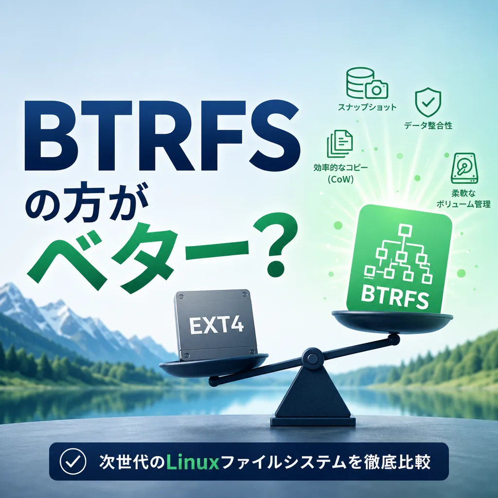 BTRFSの方がベター？