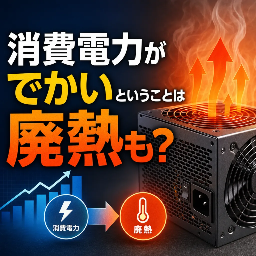 消費電力がでかいということは廃熱も？