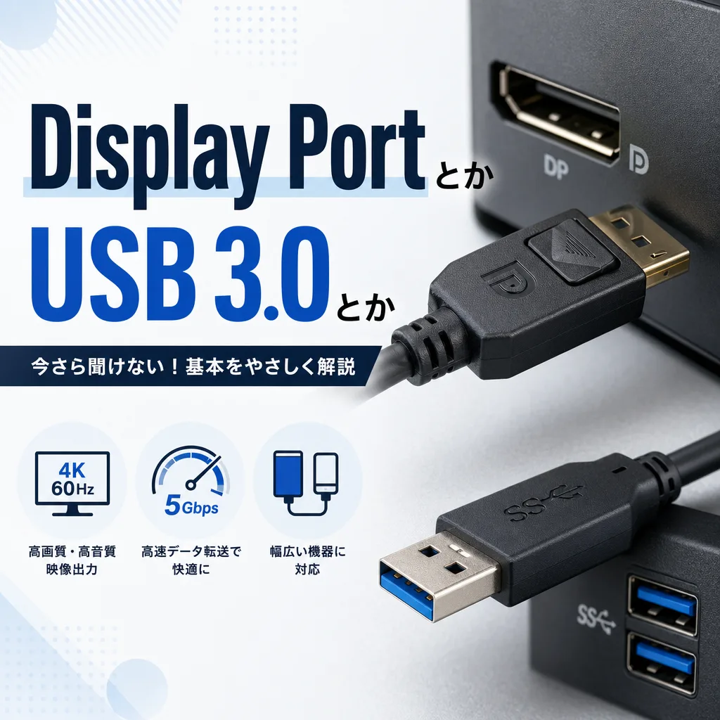 Display PortとかUSB 3.0とか