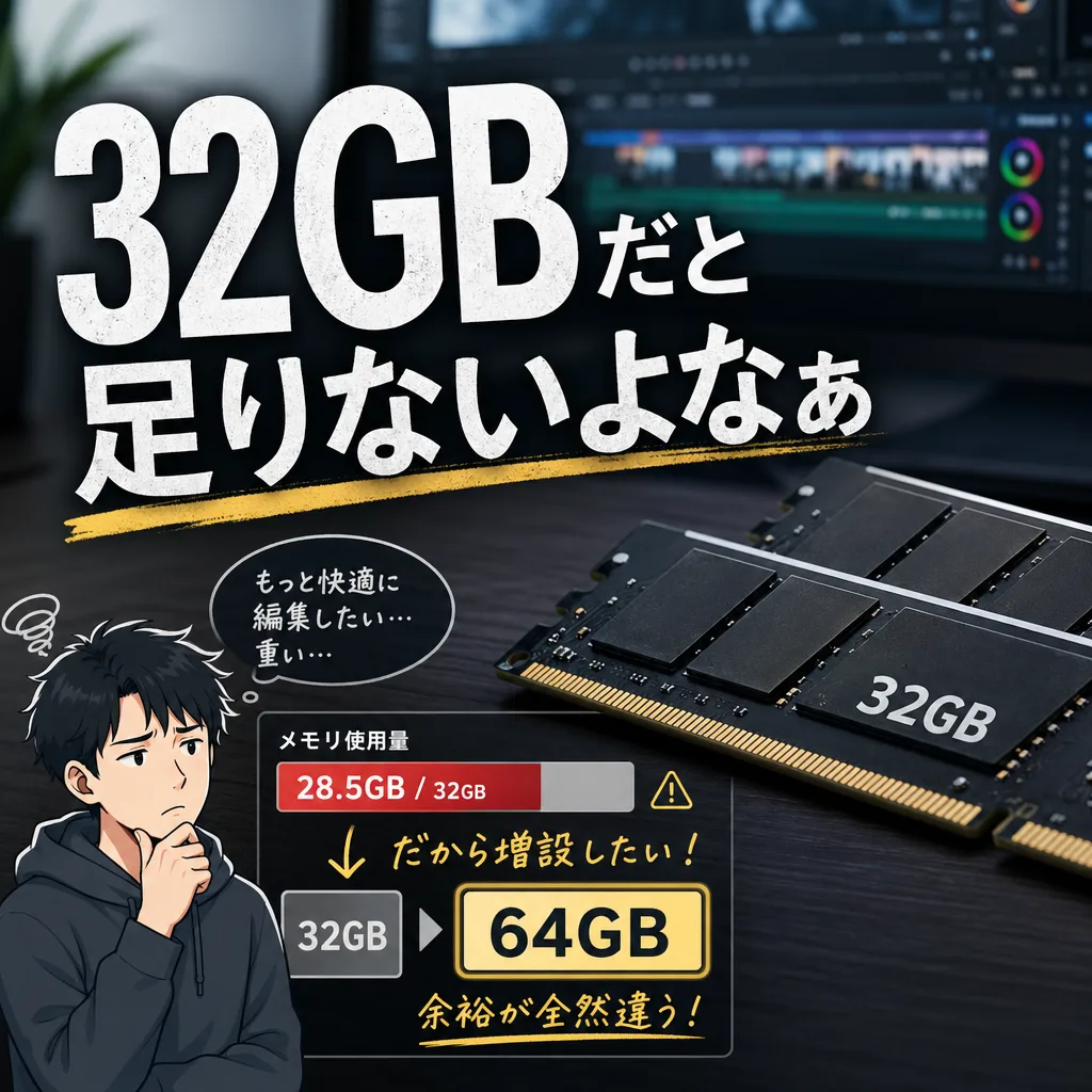 32GBだと足りないよなぁ