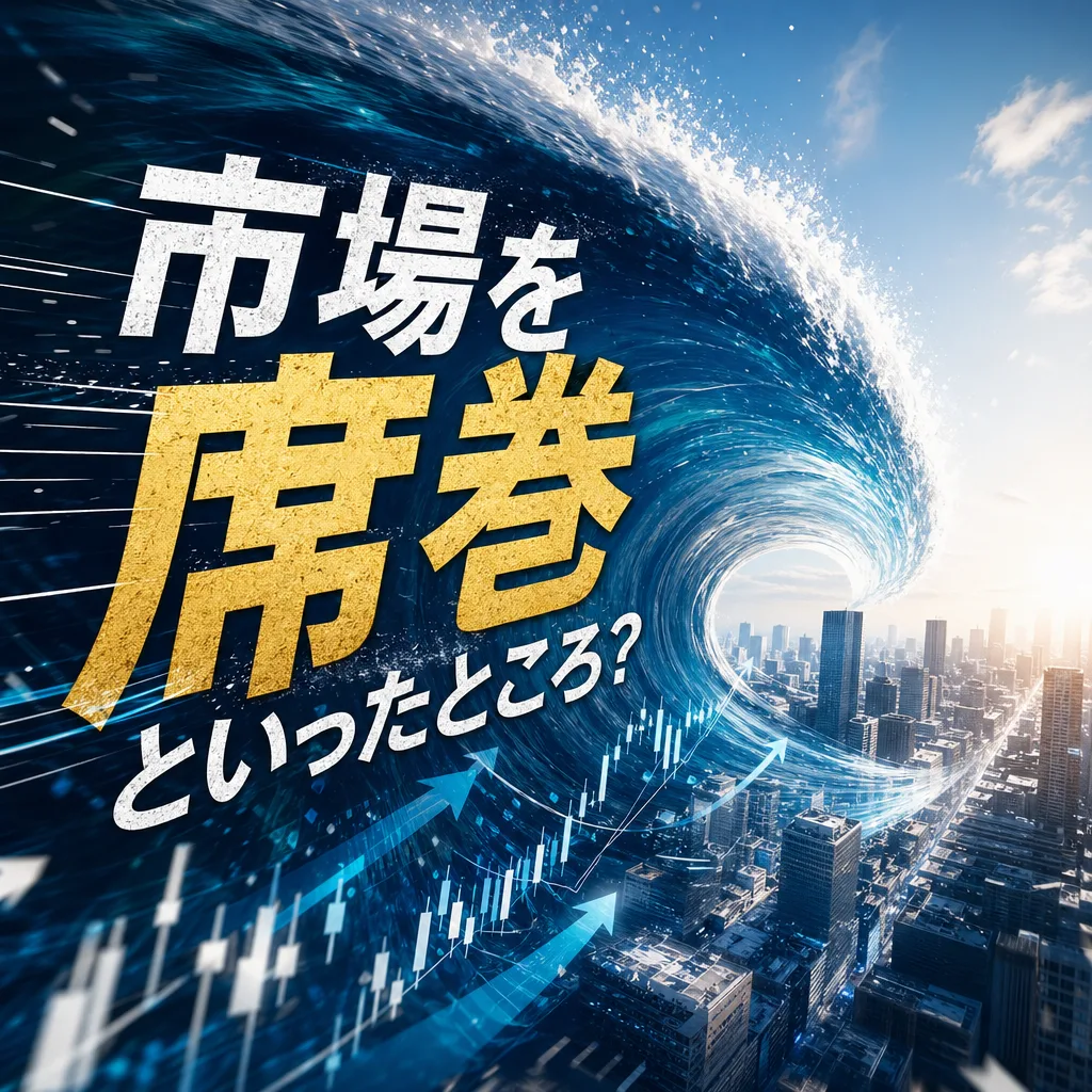 市場を席巻、といったところ?