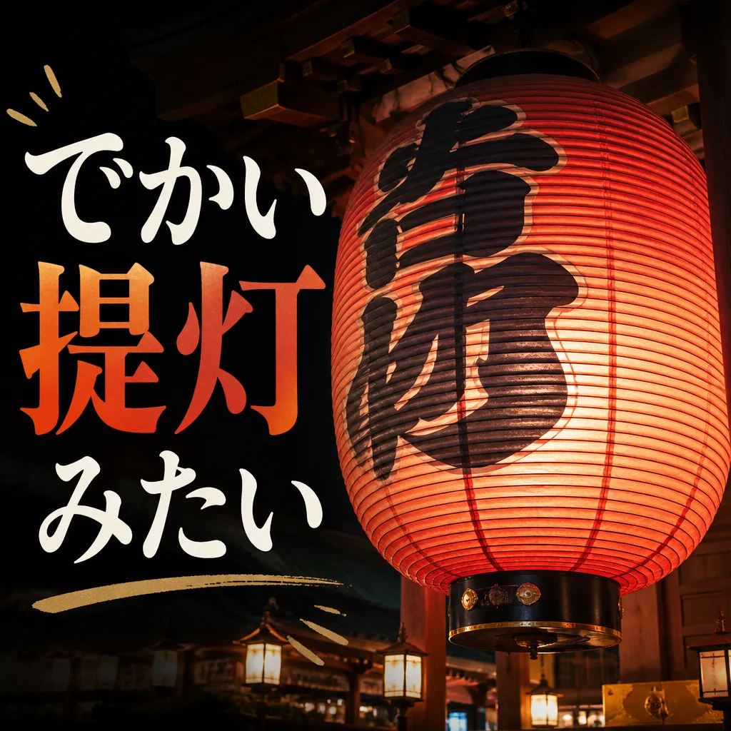 でかい提灯みたい