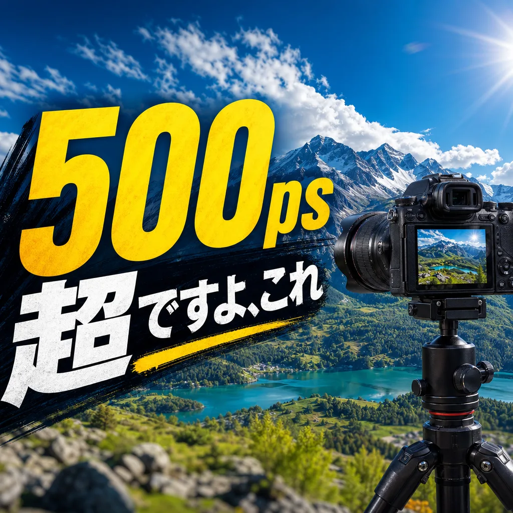 500ps超ですよ、これ
