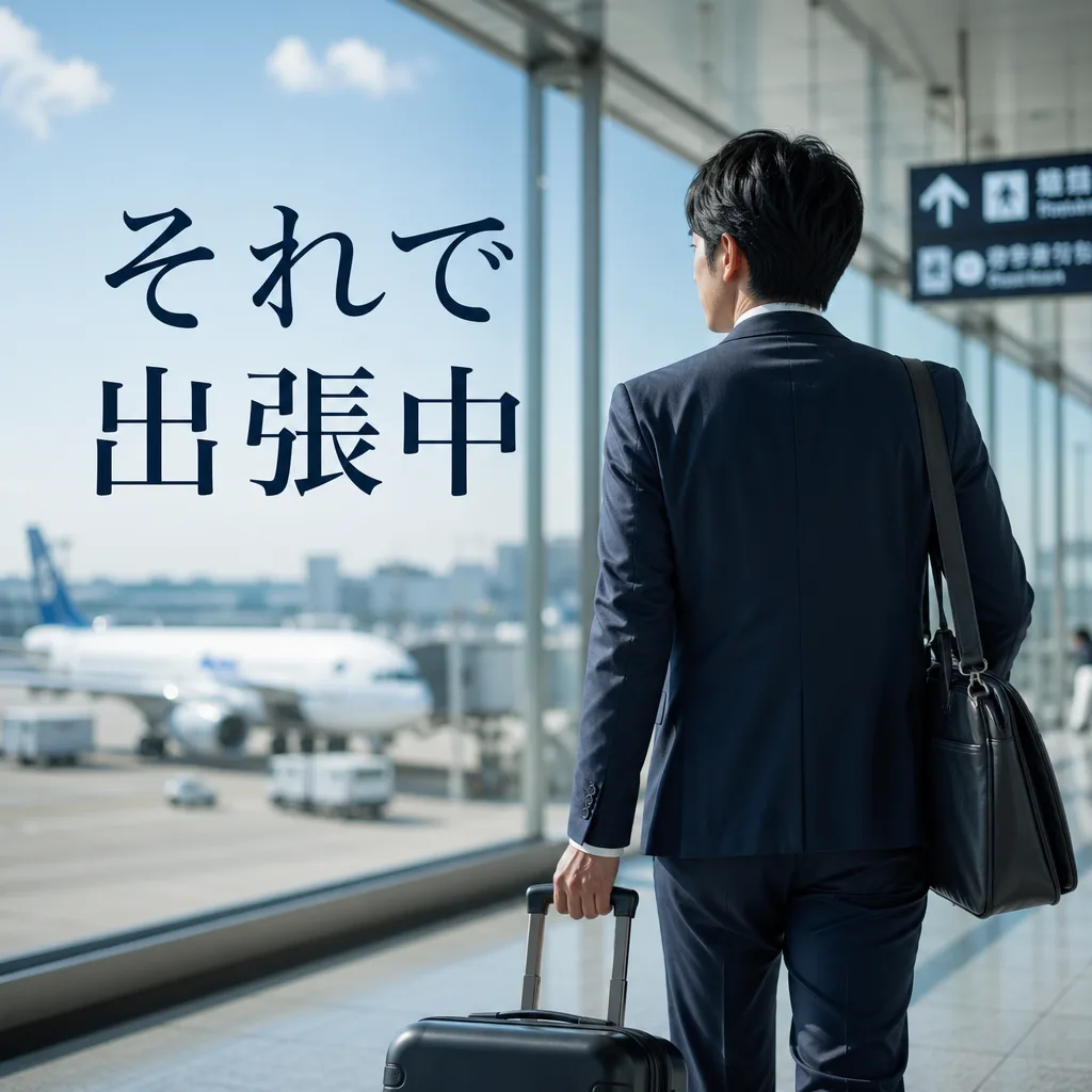 それで出張中