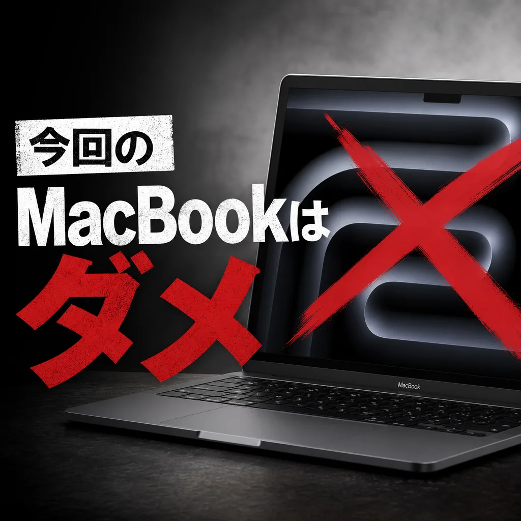 今回のMacBookはダメ