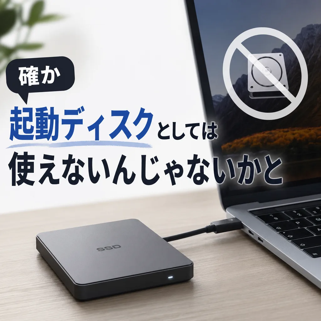 確か起動ディスクとしては使えないんじゃないかと