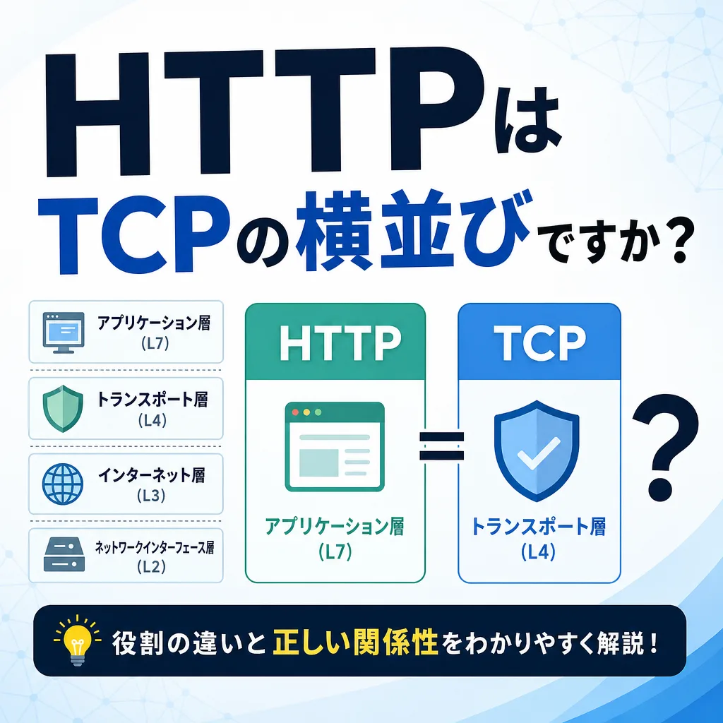 HTTPはTCPの横並びですか？