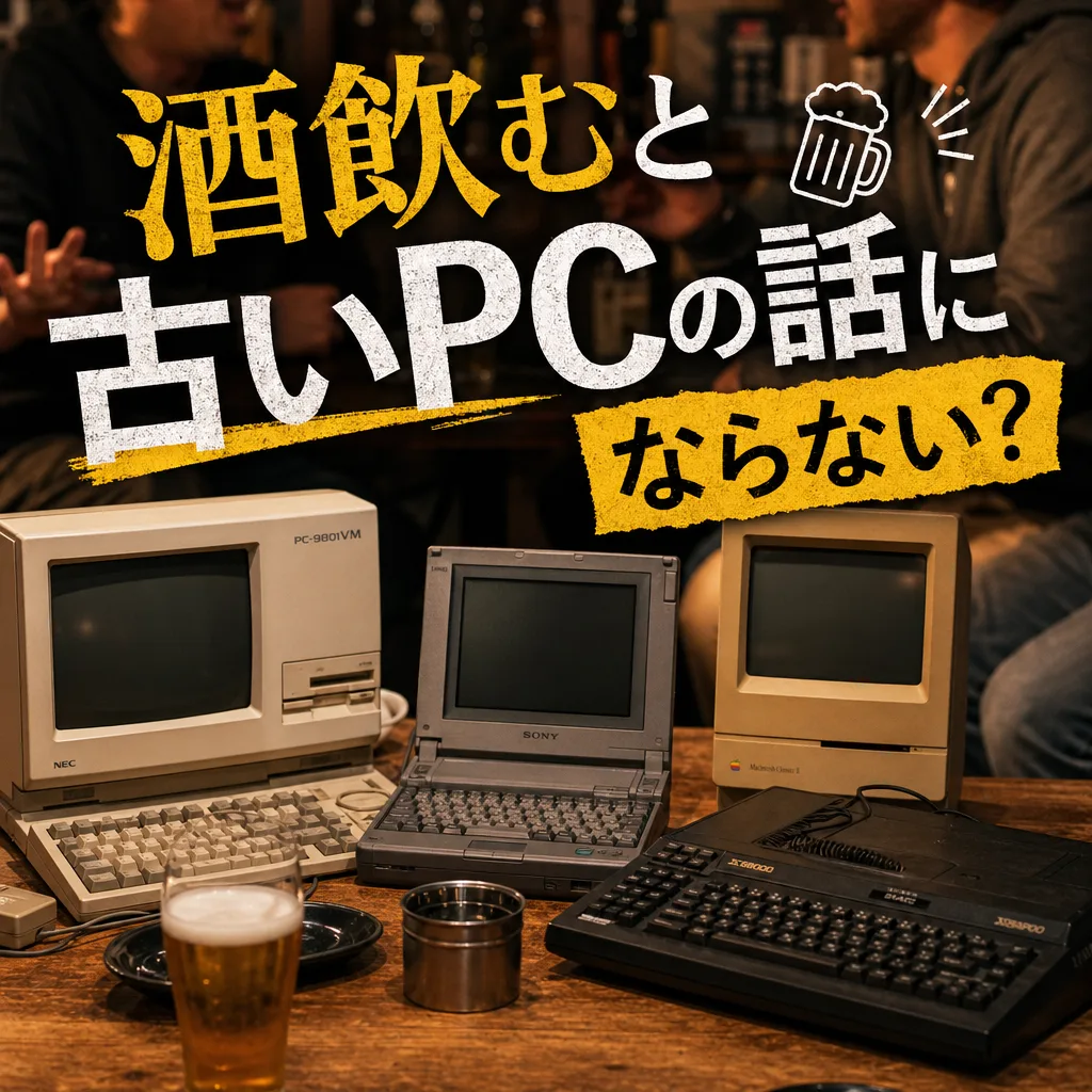 酒飲むと古いPCの話にならない?