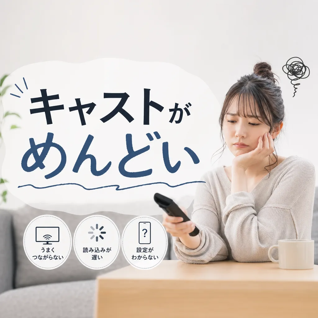 キャストがめんどい