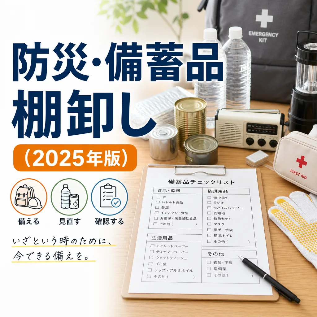 防災・備蓄品棚卸し(2025年版)