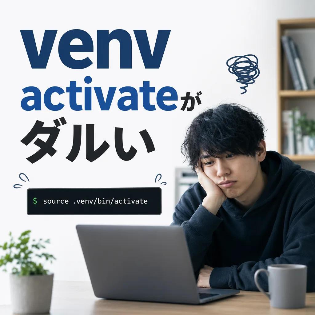 venv activateがダルい