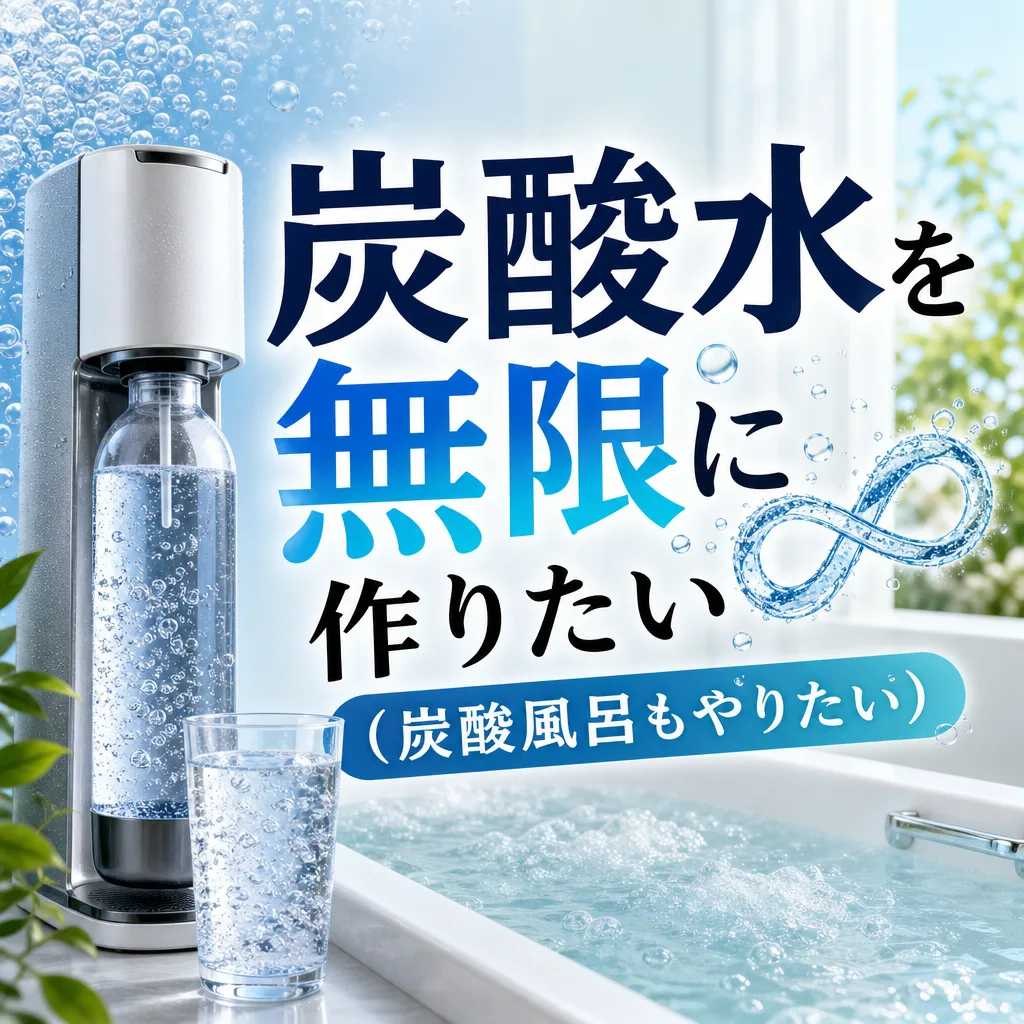 炭酸水を無限に作りたい（炭酸風呂もやりたい）