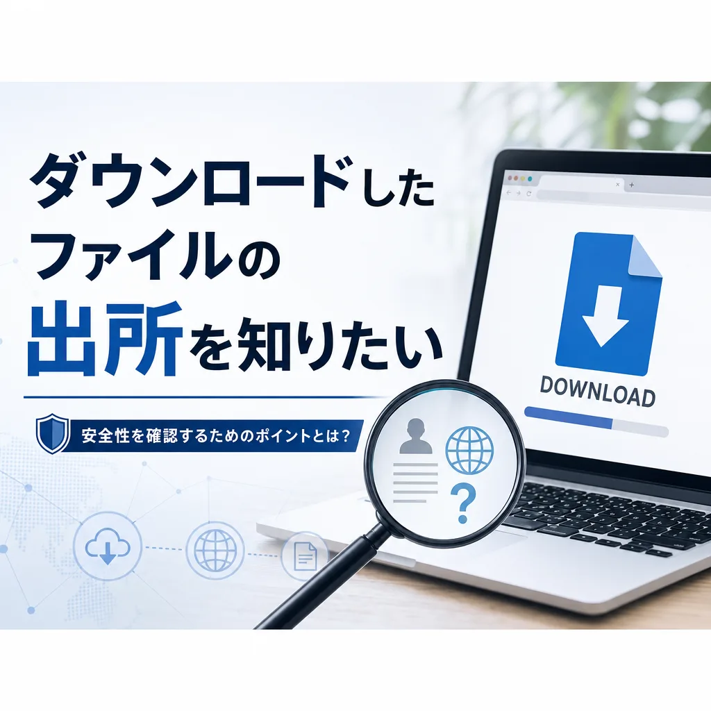 ダウンロードしたファイルの出所を知りたい