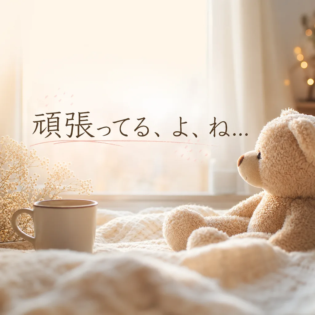 頑張ってる、よ、ね...