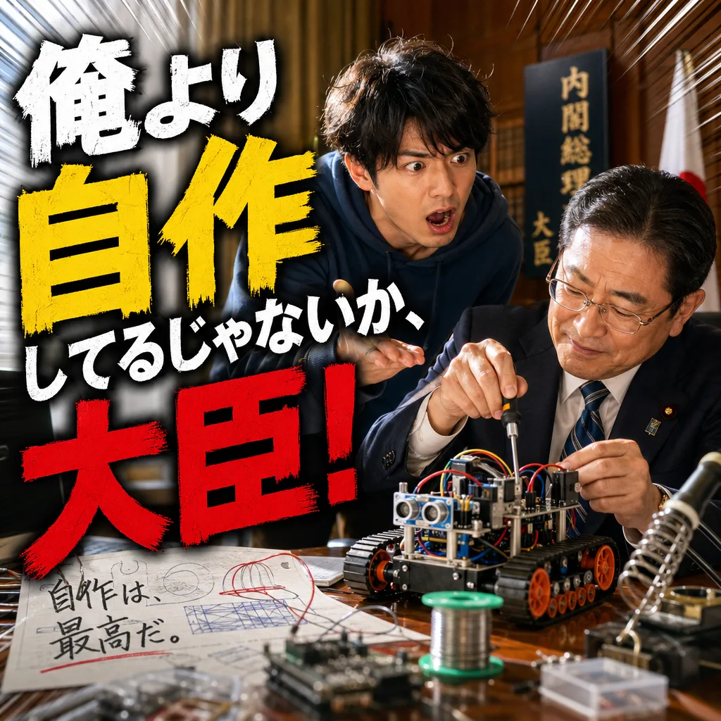 俺より自作してるじゃないか、大臣！