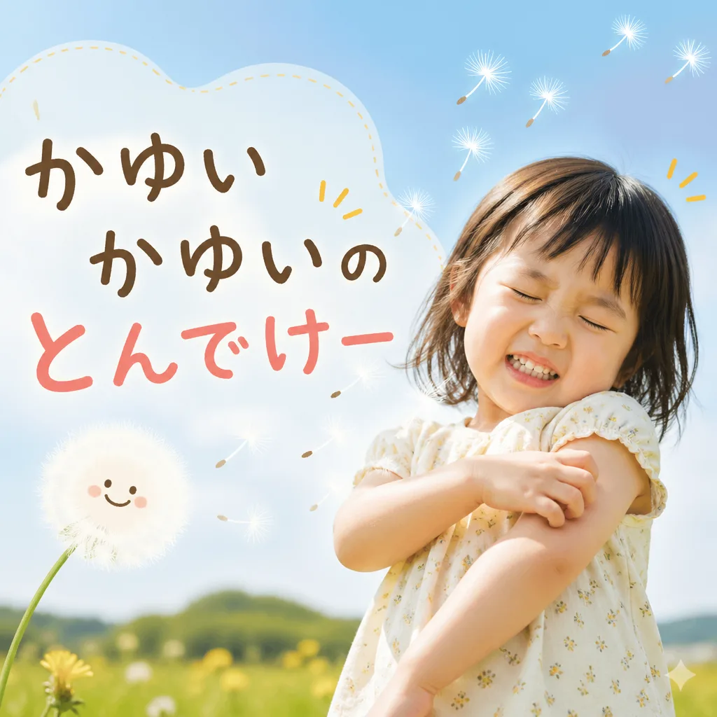 かゆいかゆいのとんでけー