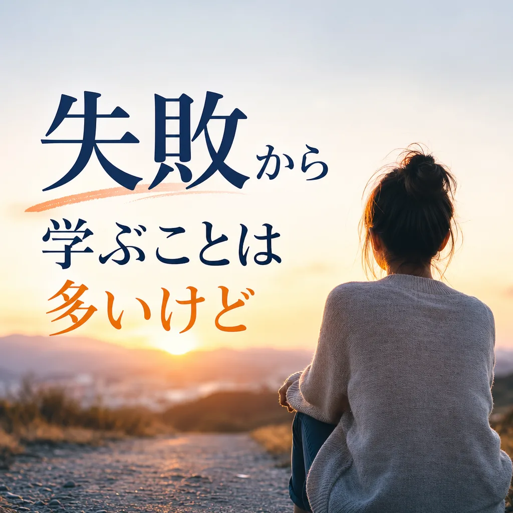 失敗から学ぶことは多いけど