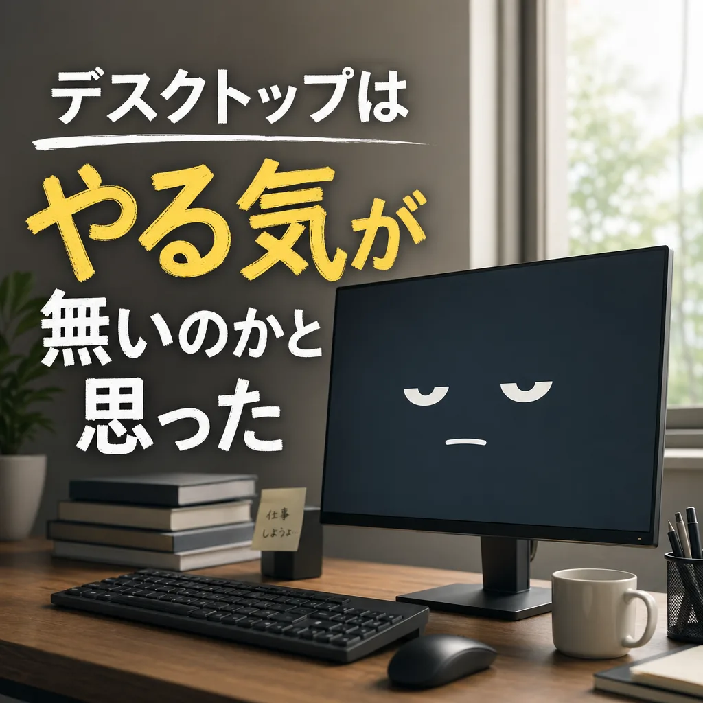 デスクトップはやる気が無いのかと思った