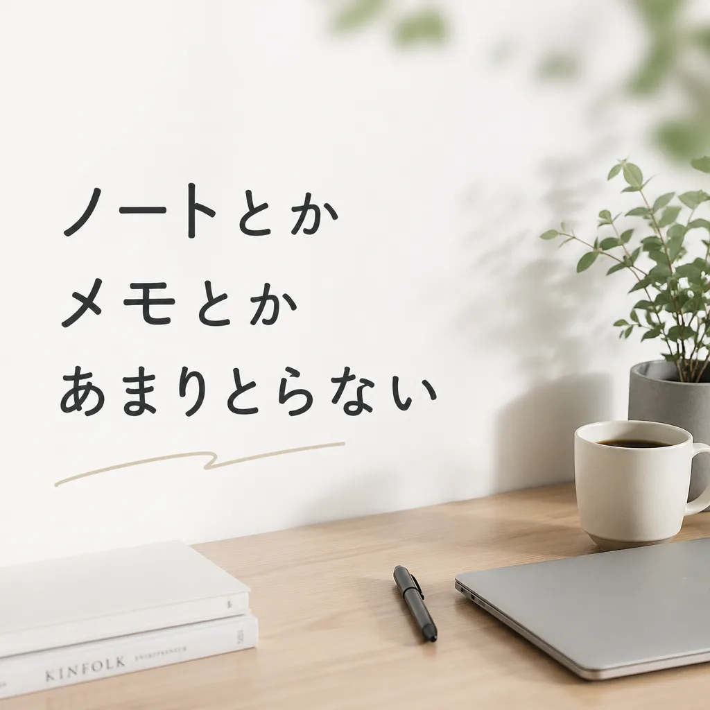 ノートとかメモとかあまりとらない