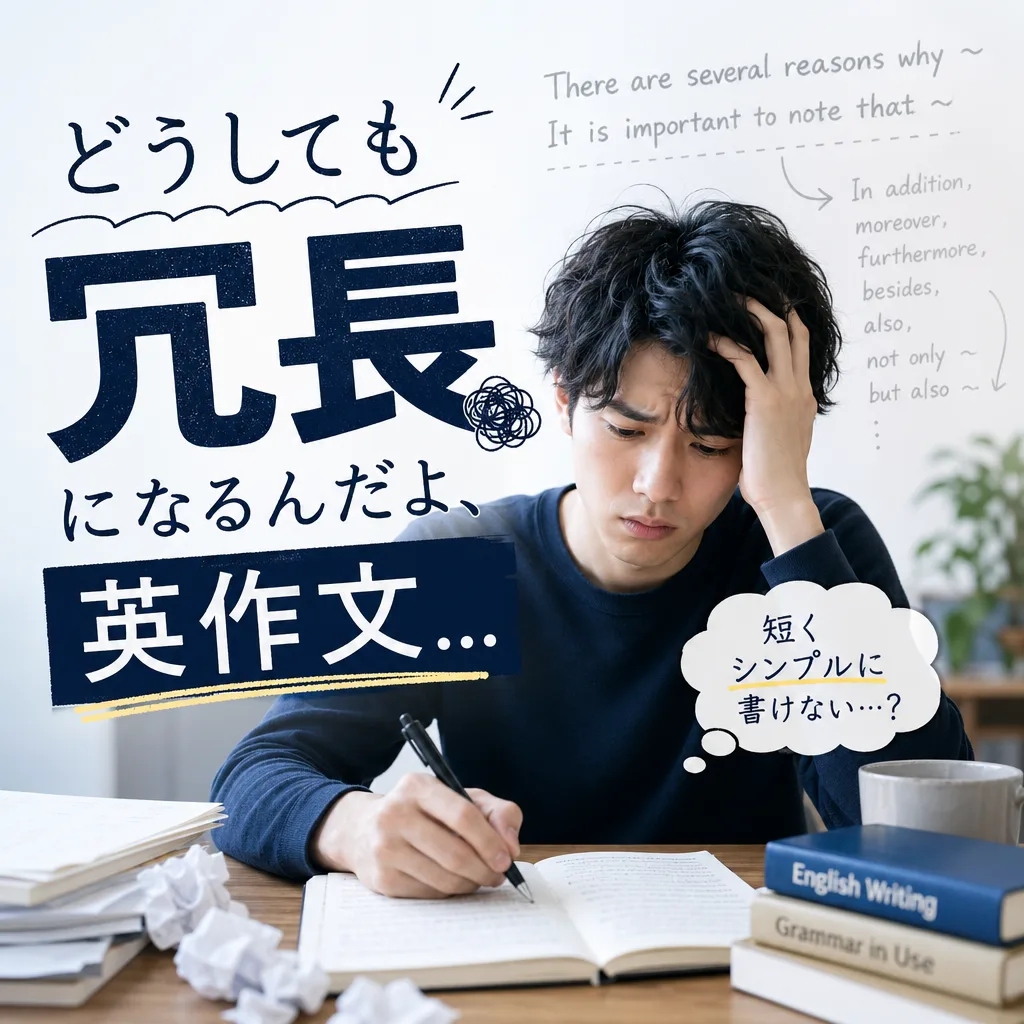 どうしても冗長になるんだよ、英作文...