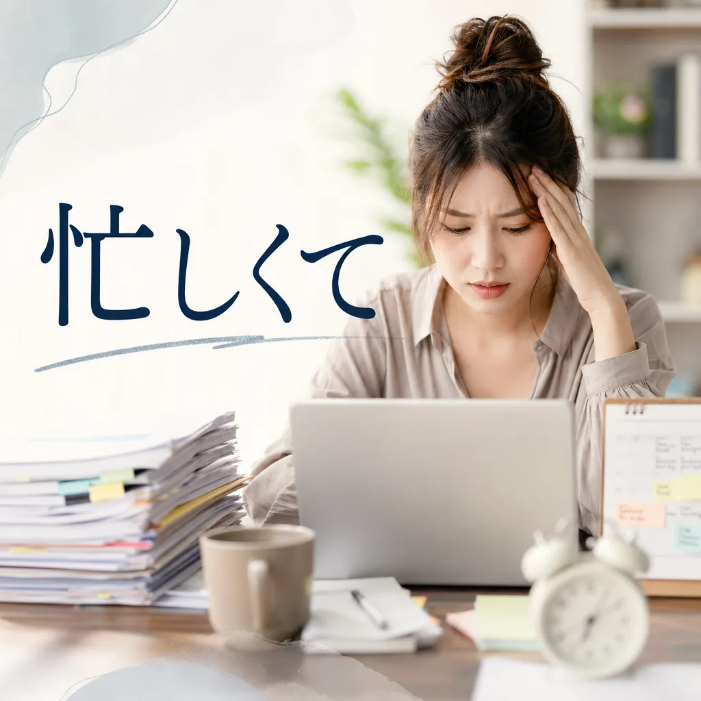 忙しくて