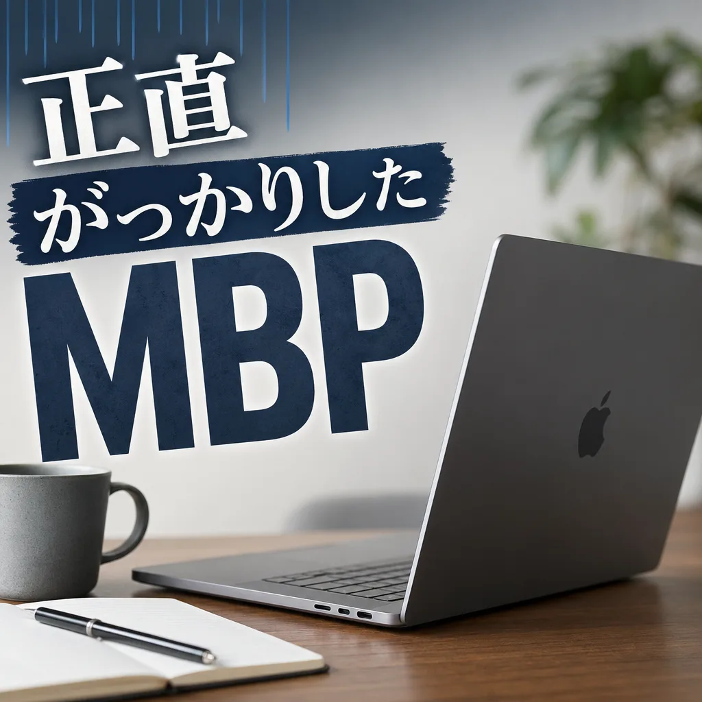正直がっかりしたMBP