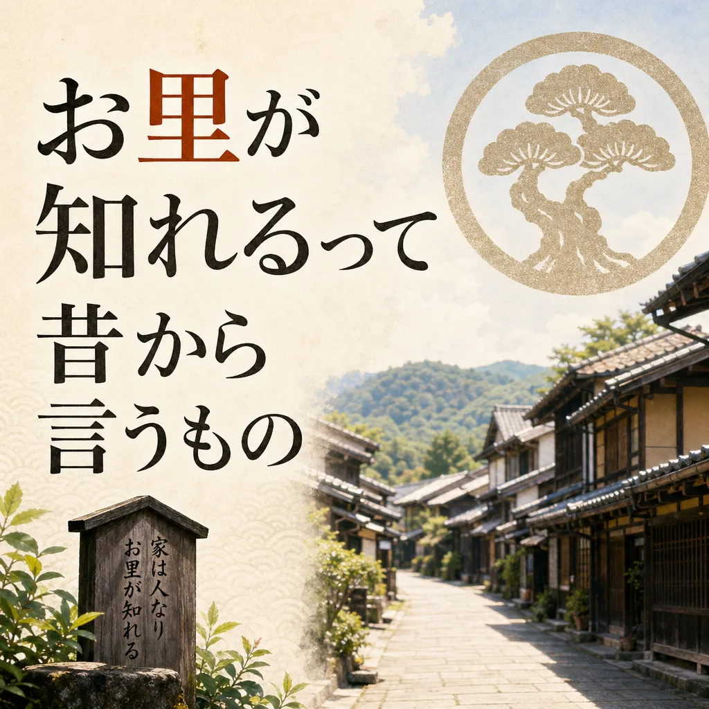 お里が知れるって昔から言うもの