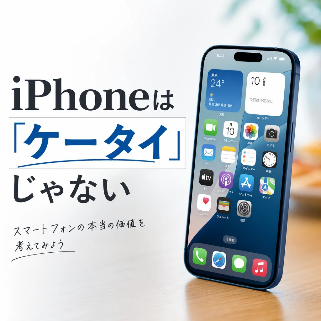 iPhoneは「ケータイ」じゃない