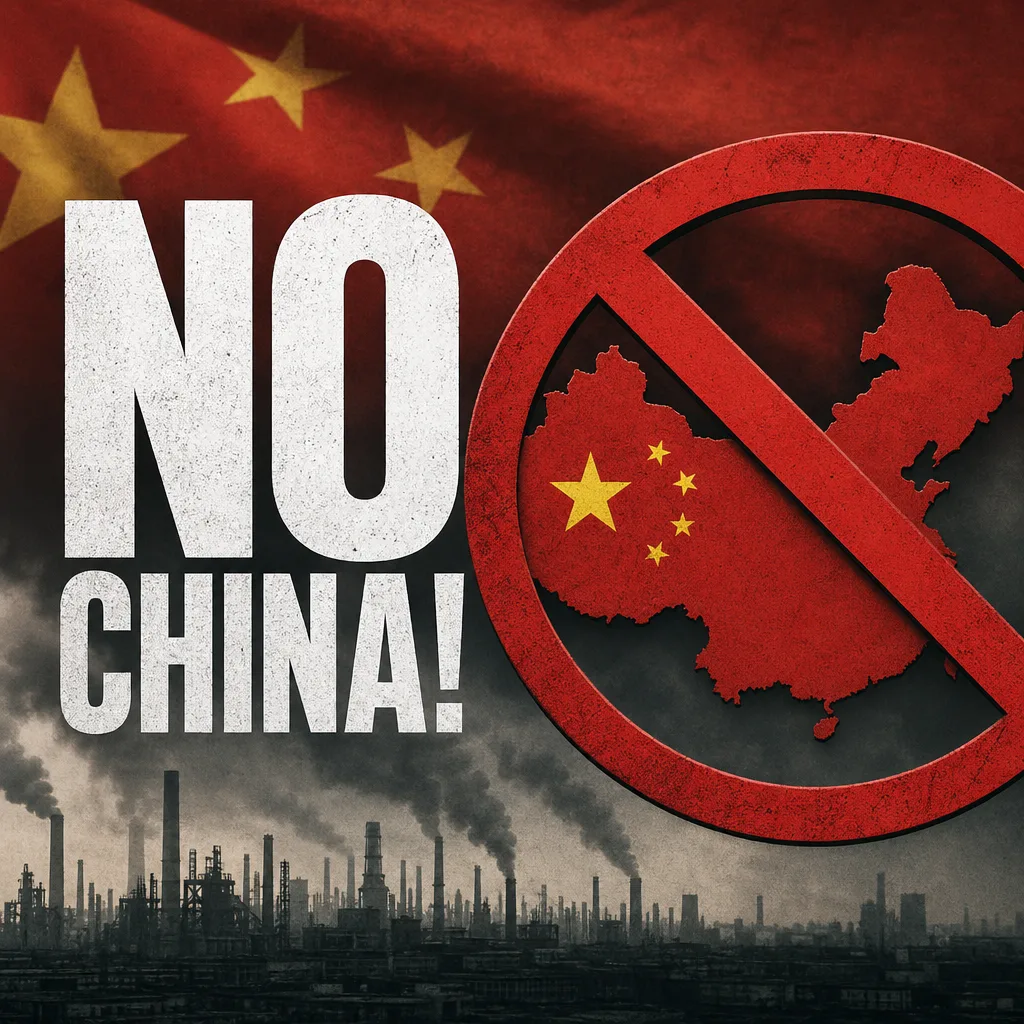 NO CHINA!
