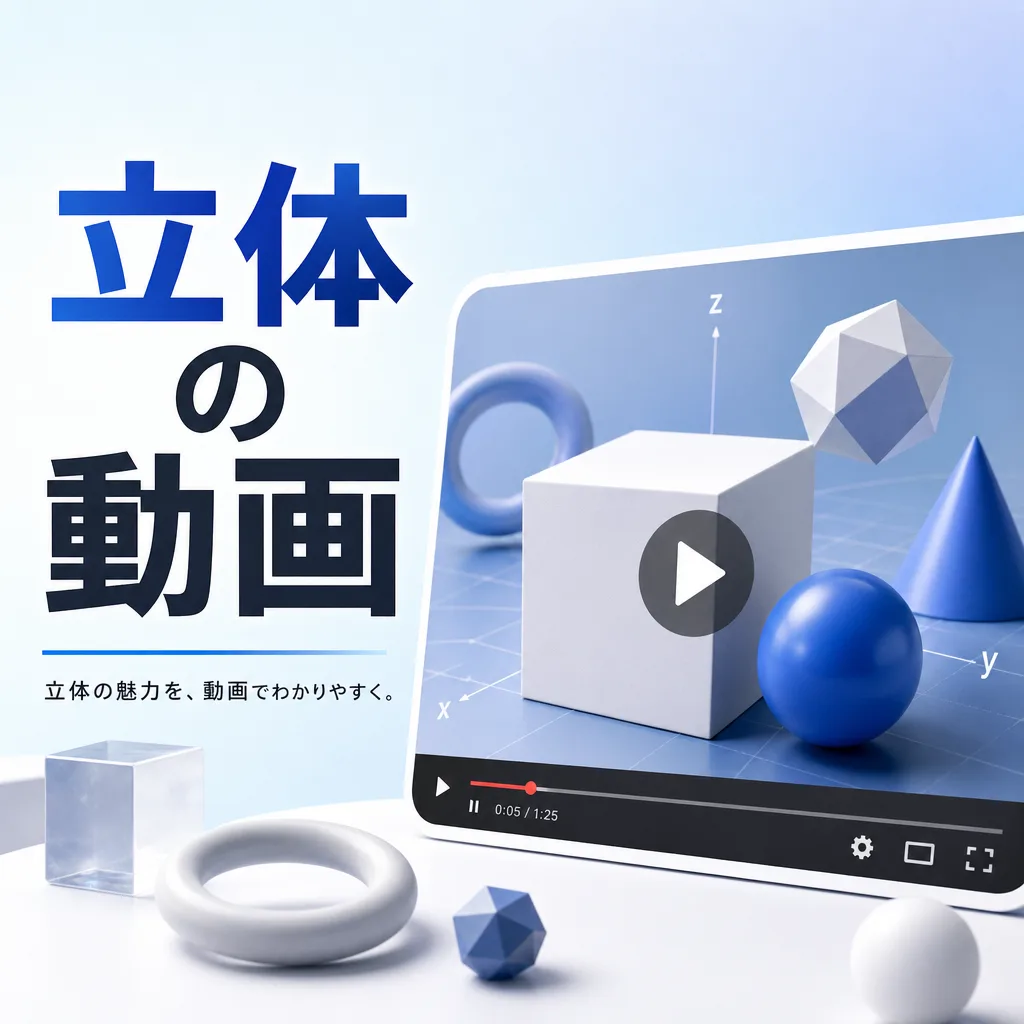 立体の動画