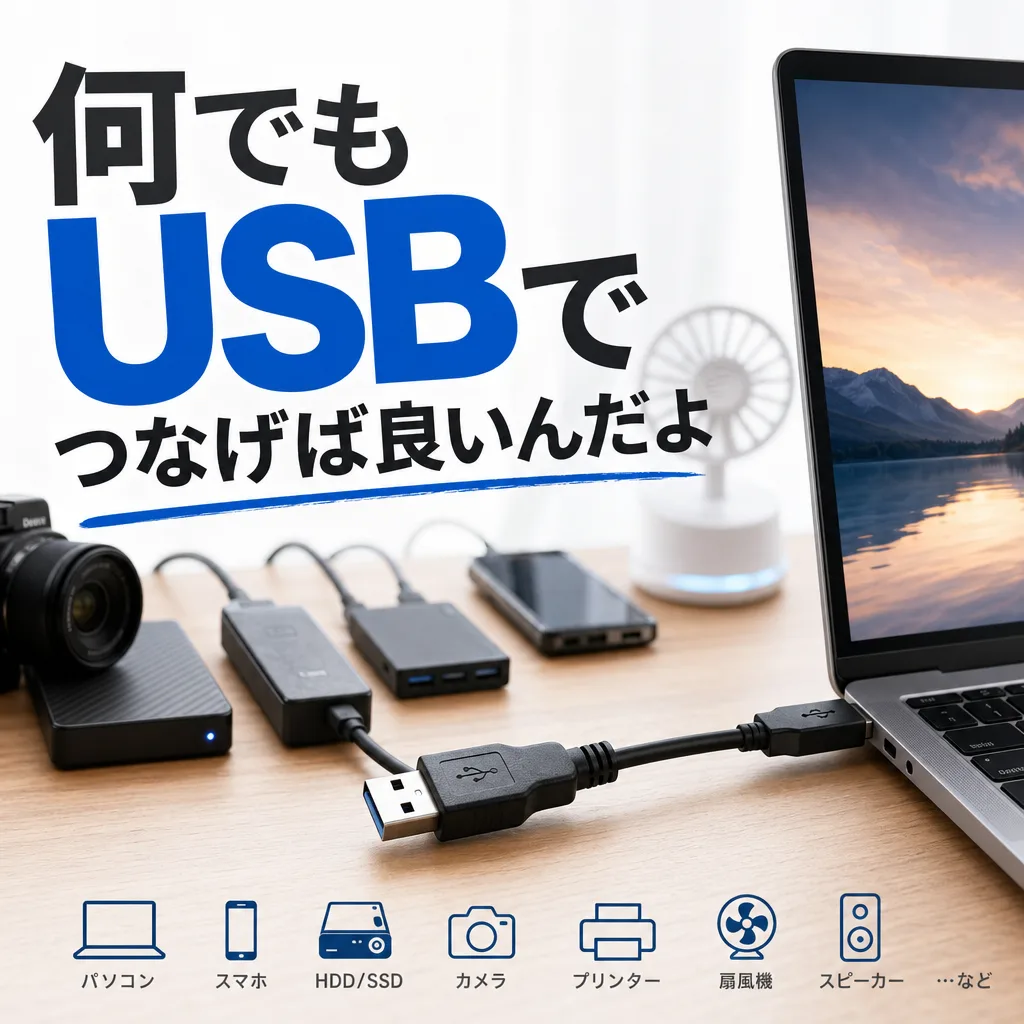 何でもUSBでつなげば良いんだよ