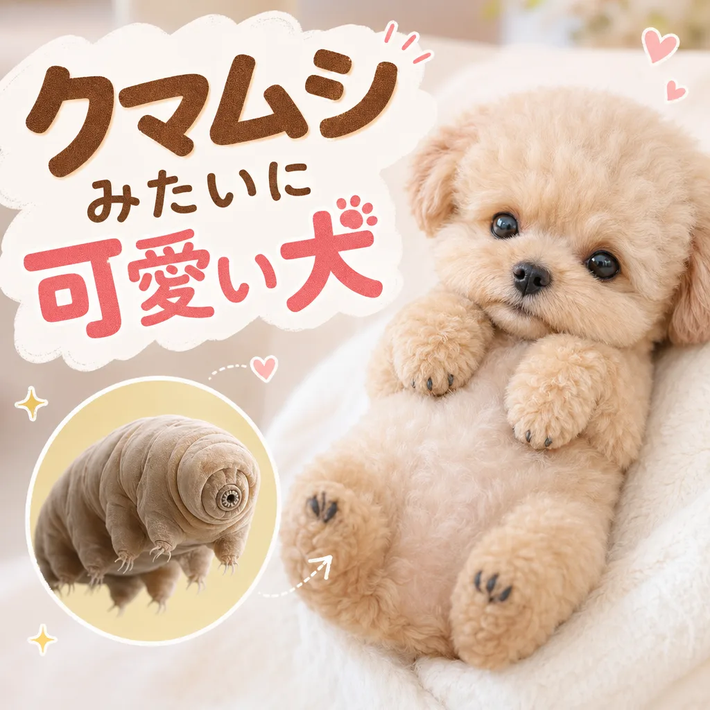 クマムシみたいに可愛い犬