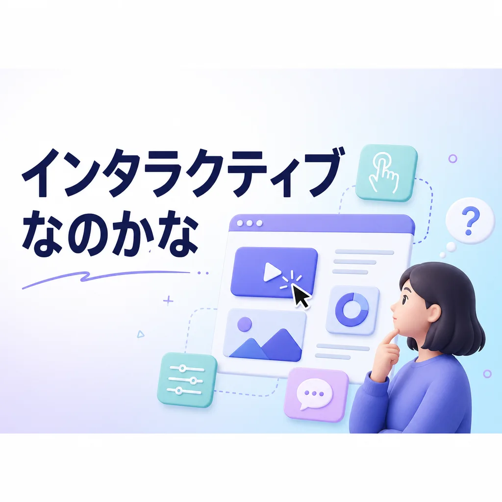 インタラクティブなのかな