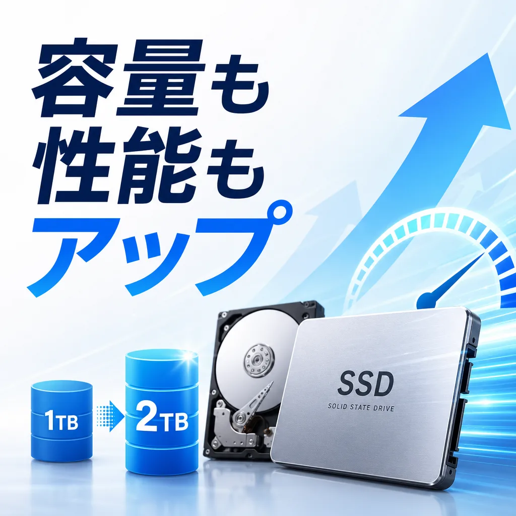容量も性能もアップ