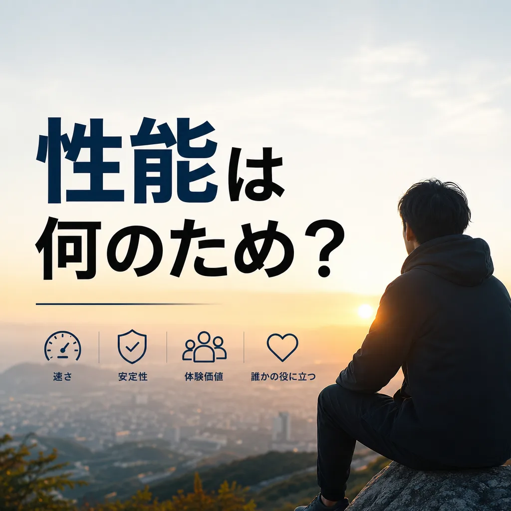 性能は何のため？