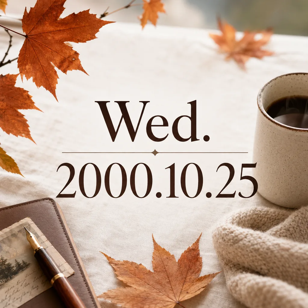 Wed. 2000.10.25