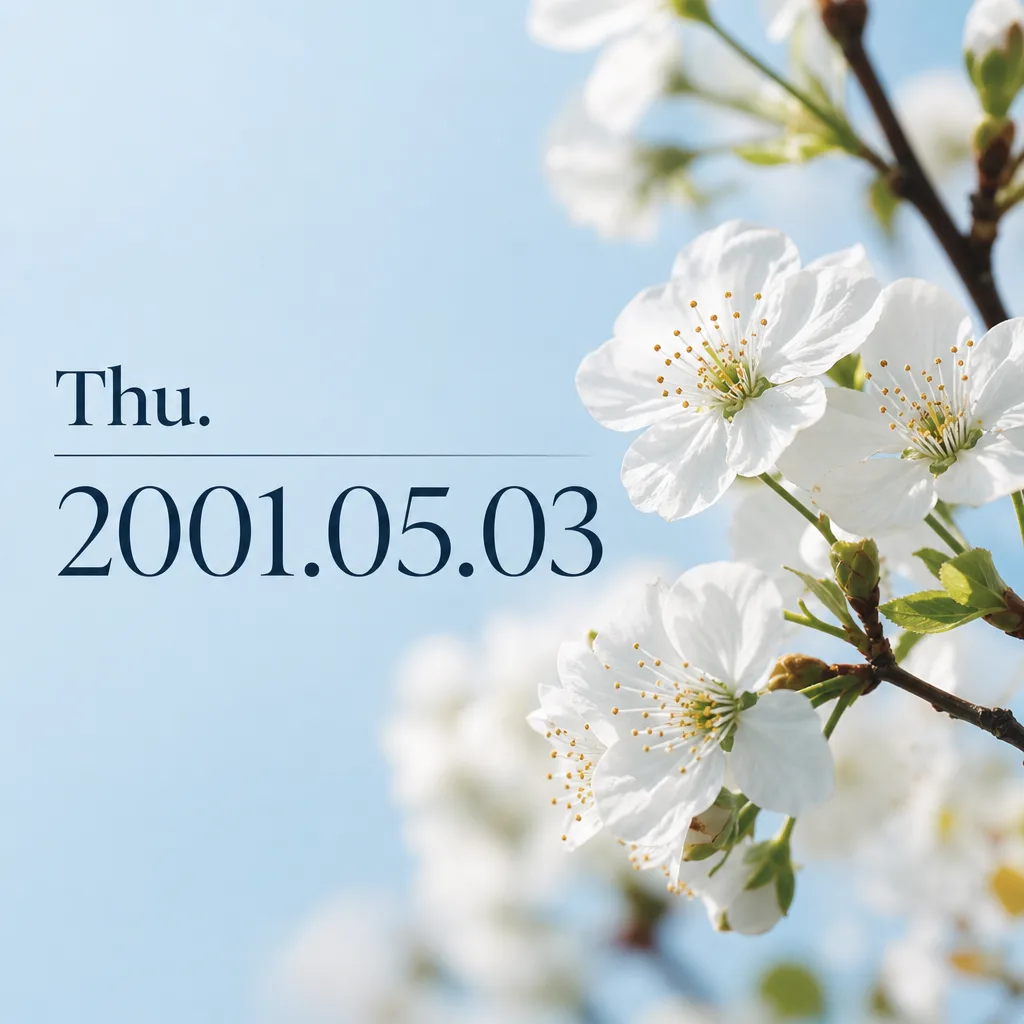 Thu. 2001.05.03