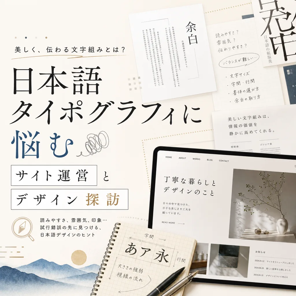 日本語タイポグラフィに悩むサイト運営とデザイン探訪