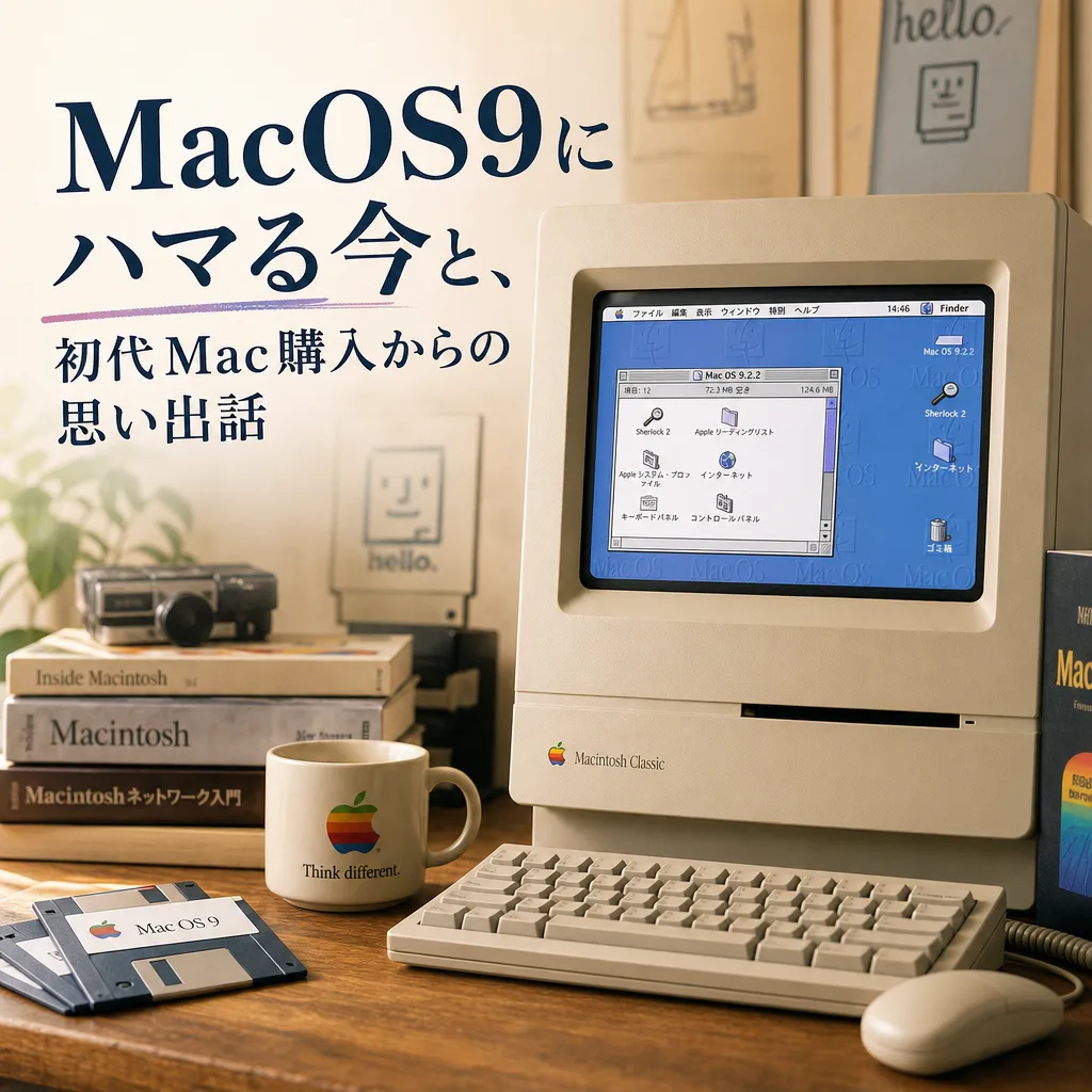 MacOS9にハマる今と、初代Mac購入からの思い出話