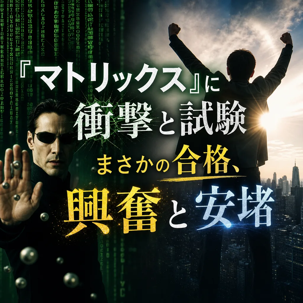 『マトリックス』に衝撃と試験まさかの合格、興奮と安堵