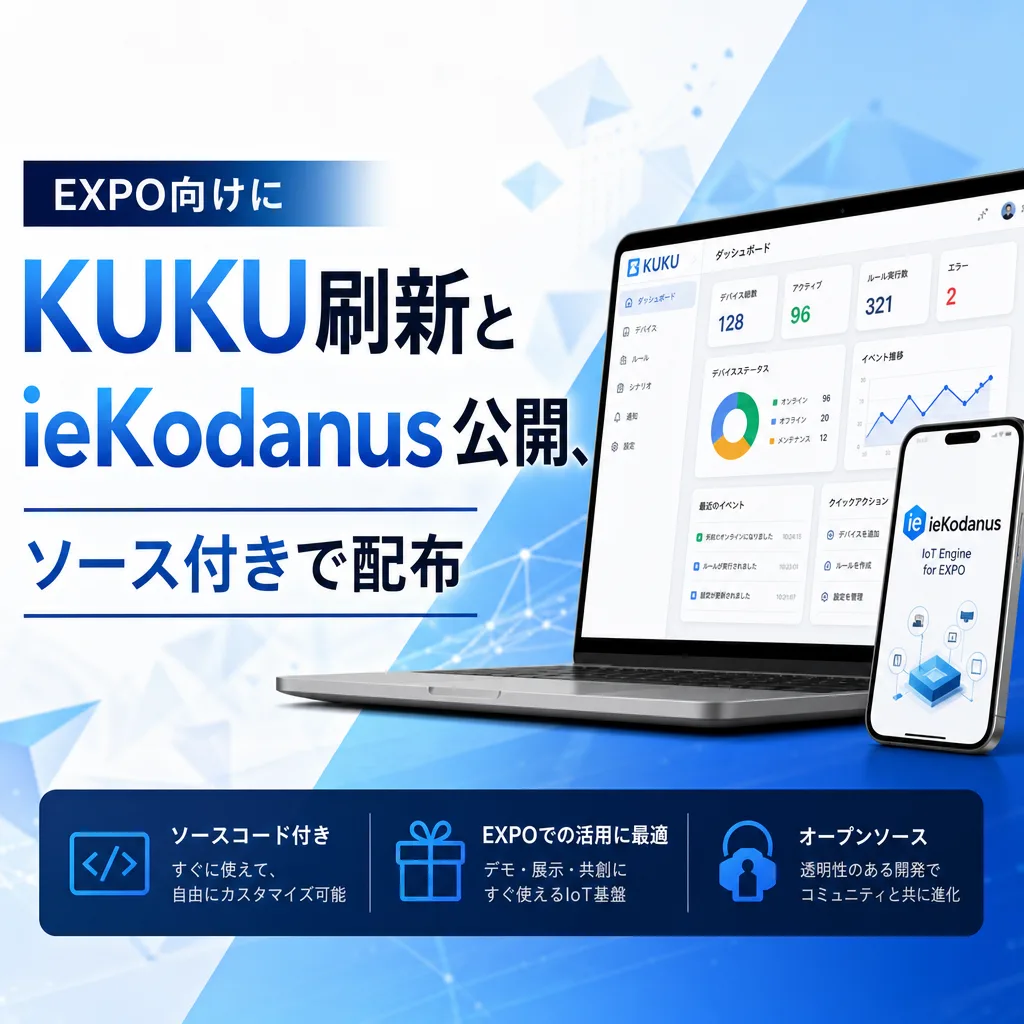 EXPO向けにKUKU刷新とieKodanus公開、ソース付きで配布