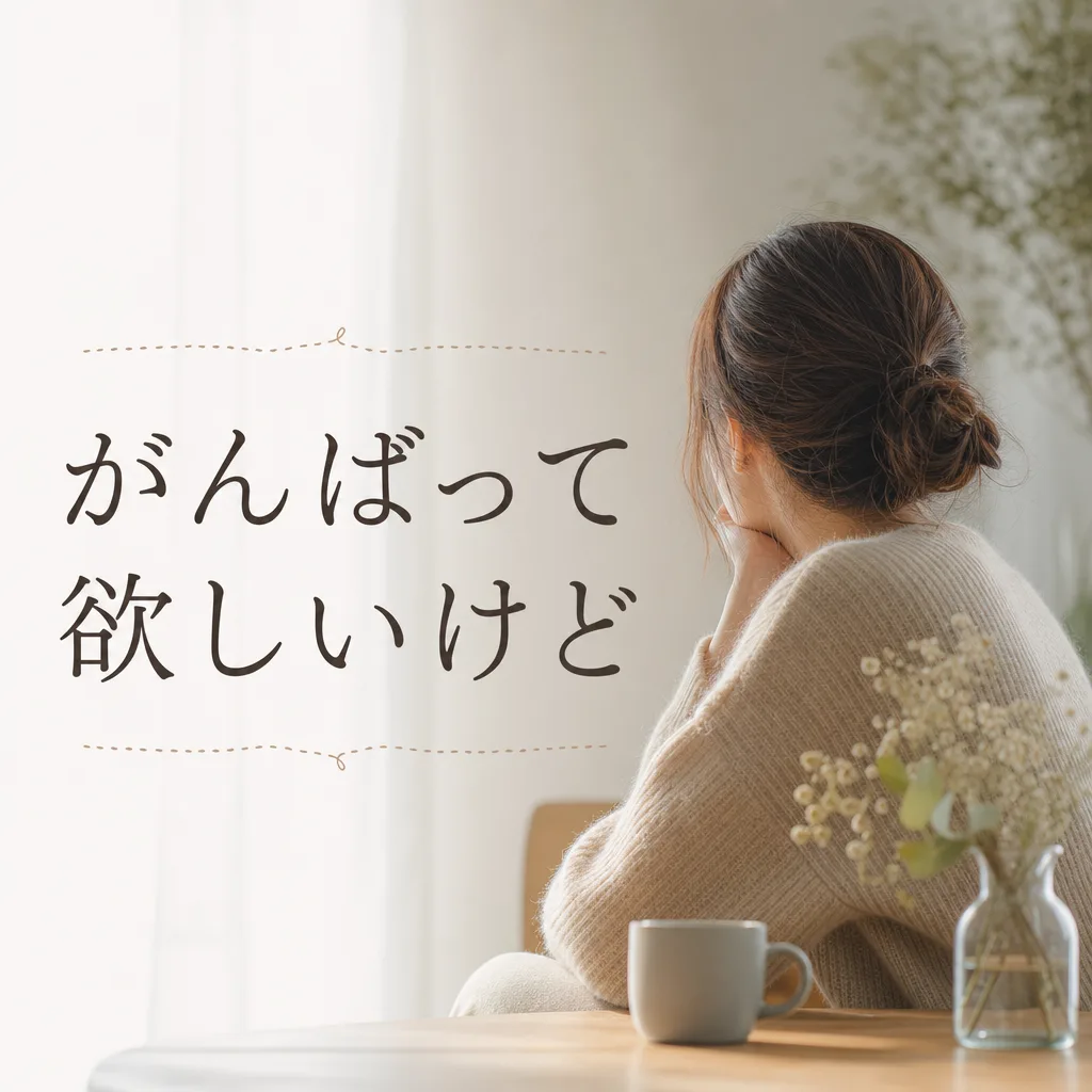 がんばって欲しいけど