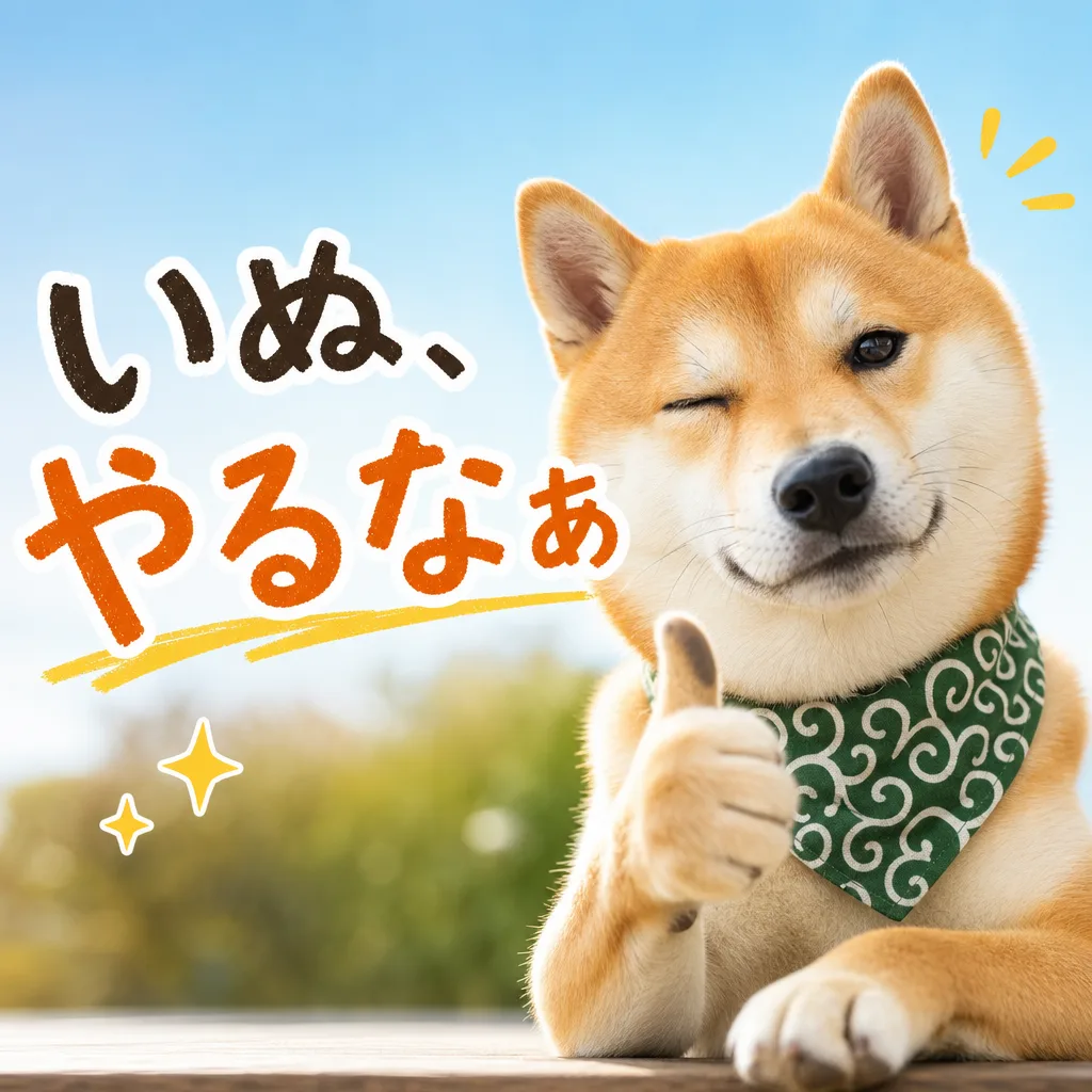 いぬ、やるなぁ