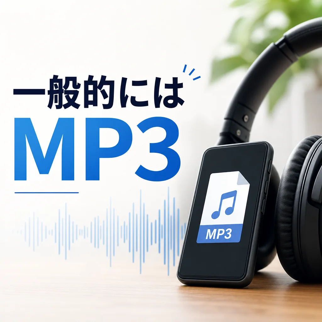 一般的にはMP3