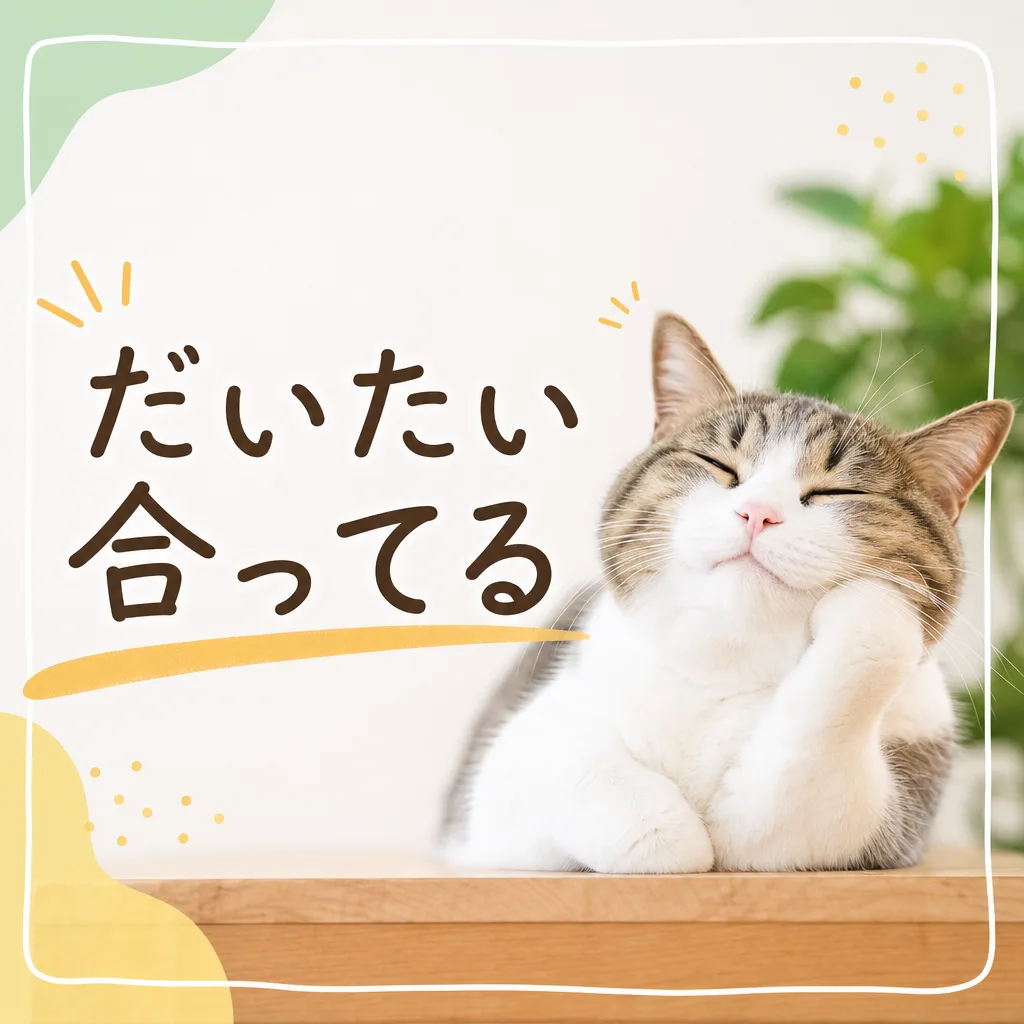 だいたい合ってる