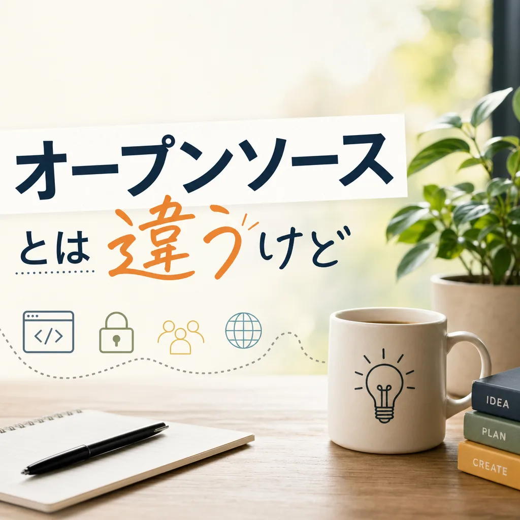 オープンソースとは違うけど