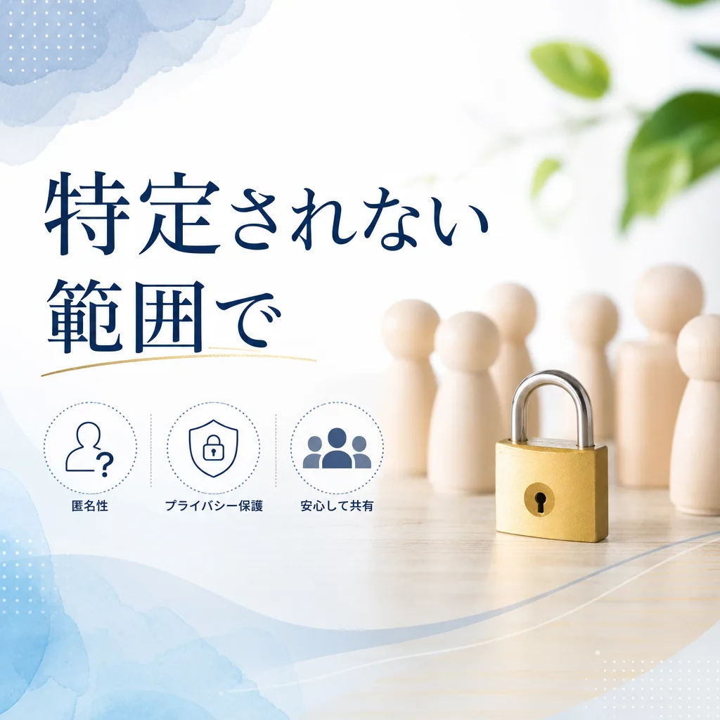 特定されない範囲で