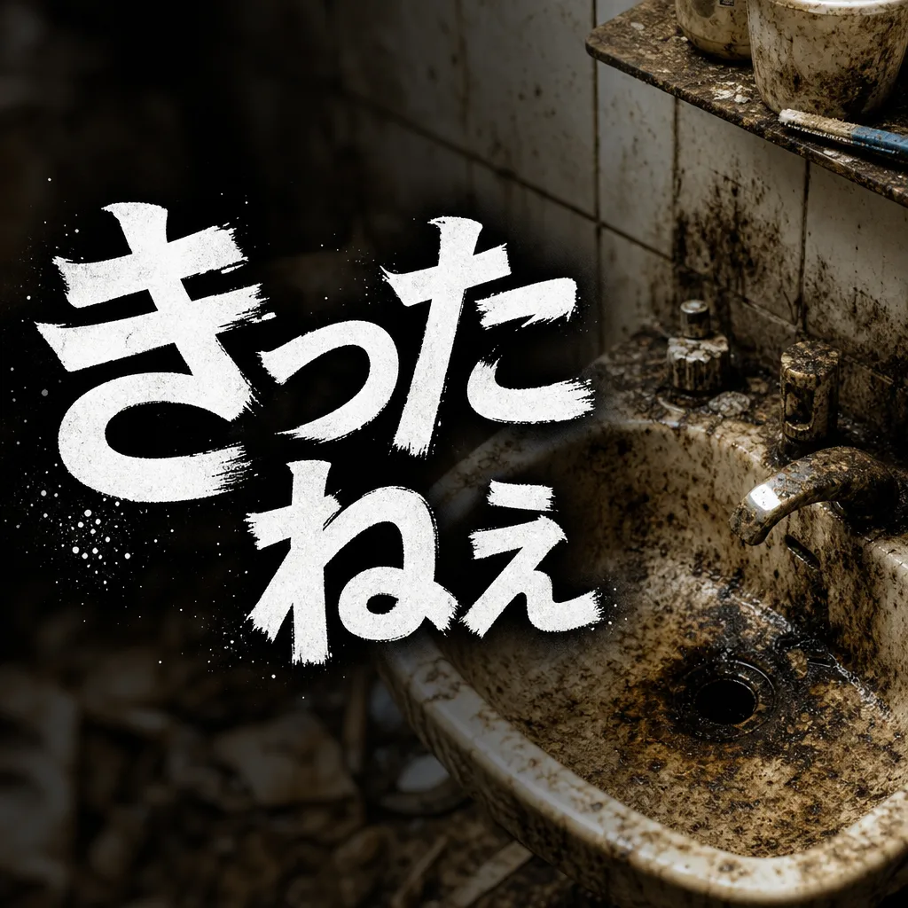 きったねぇ